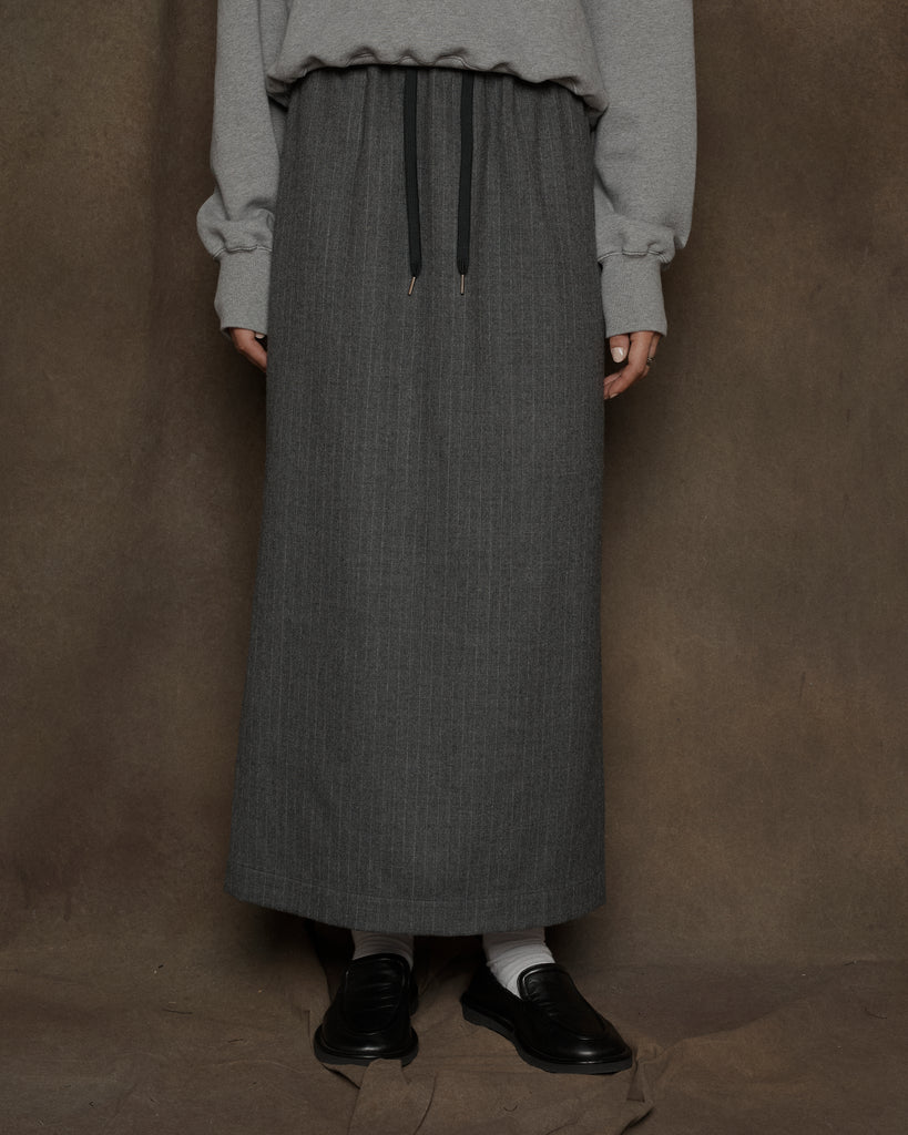 Womens Grey Pinstripe