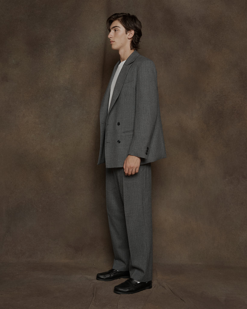 Grey Pinstripe