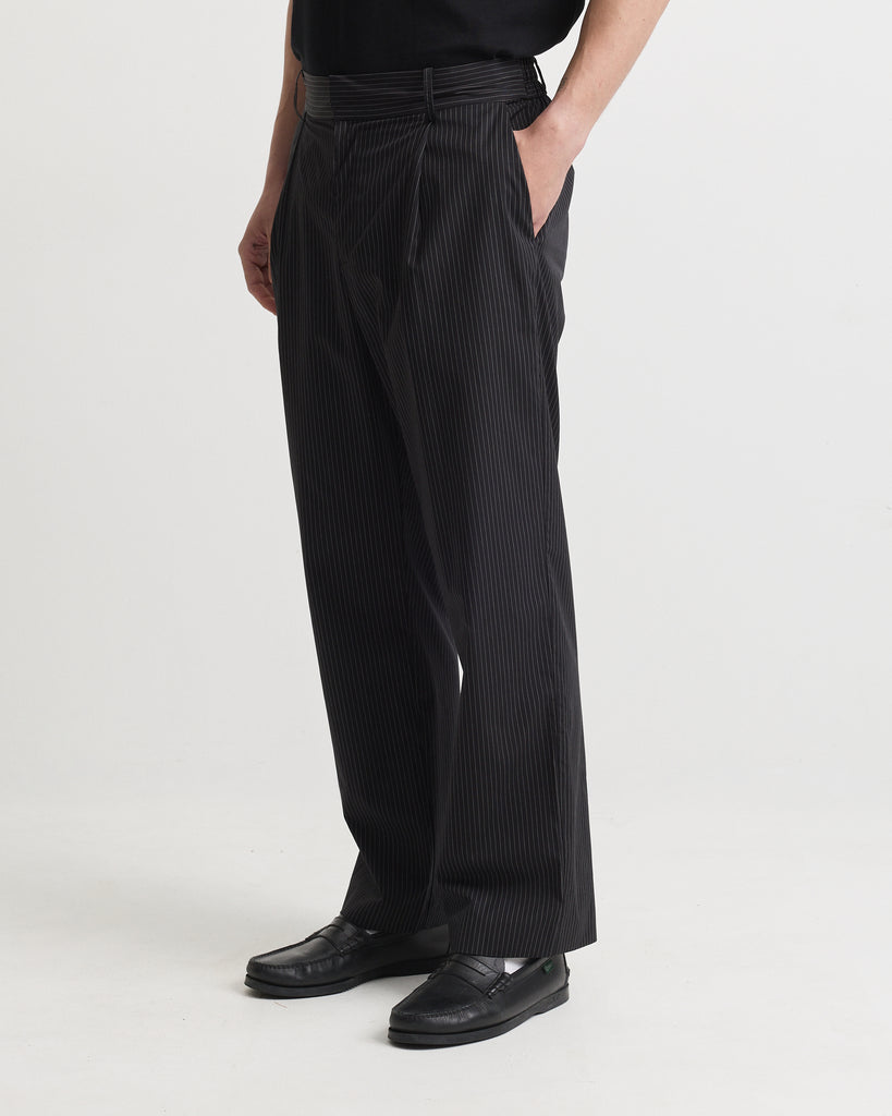 Mens Black Pinstripe